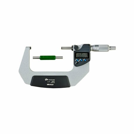 BEAUTYBLADE 3-4 in. Digimatic Micrometer with 76.2-101.6 mm IP65 Ratchet Stop SPC Output BE3734151